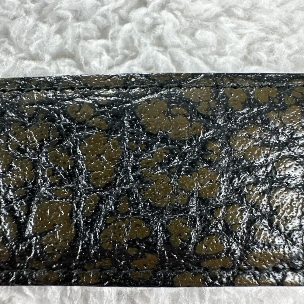Buxton Genuine Leather Textured‎ Belt Men 36 Brown Imported Rangoon Buffalo 2390